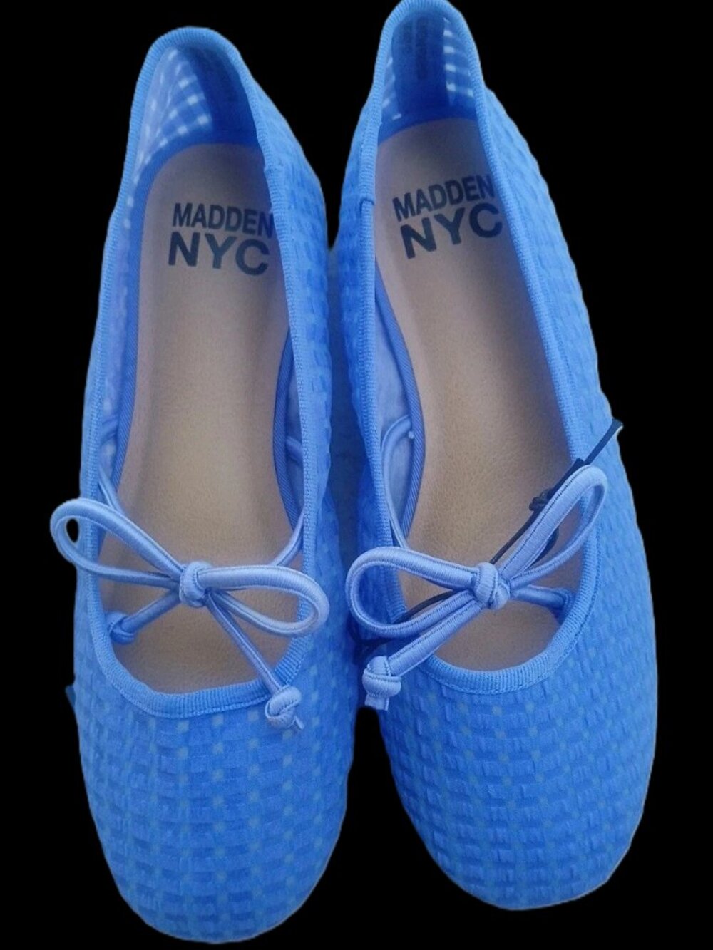 Madden NYC Slip On Mesh Ballet Flat Bow Round Toe Casual Formal School Dance